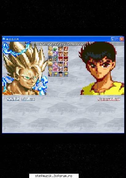 Stefan Mugen v2 (with kamekaze help) - This one contains chars from dbz and yuyuhakusho - Games